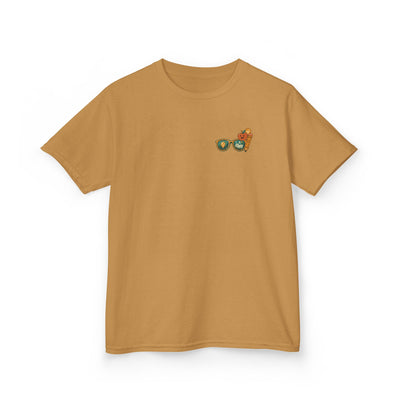 Smart Looks Good On Me kids tee in mustard color, featuring motivational design for back-to-school confidence.