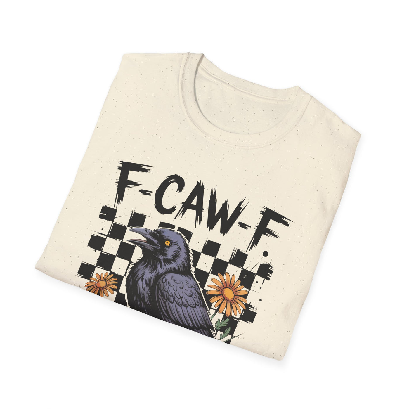 F-CAW-F Halloween Raven Graphic Tee | Spooky Fall Shirt for Halloween Lovers