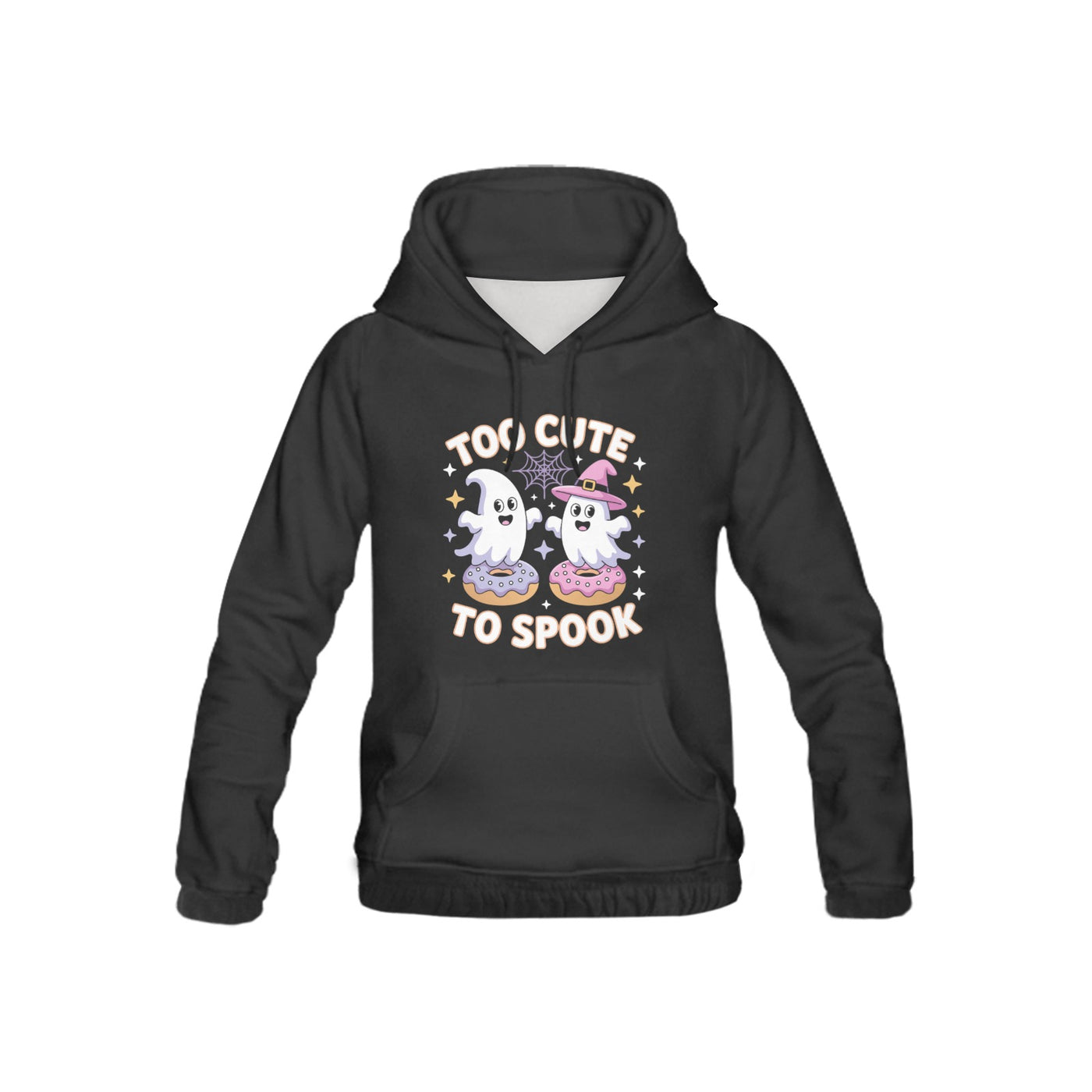 Kids Halloween Hoodie – “Too Cute to Spook” Ghost Design