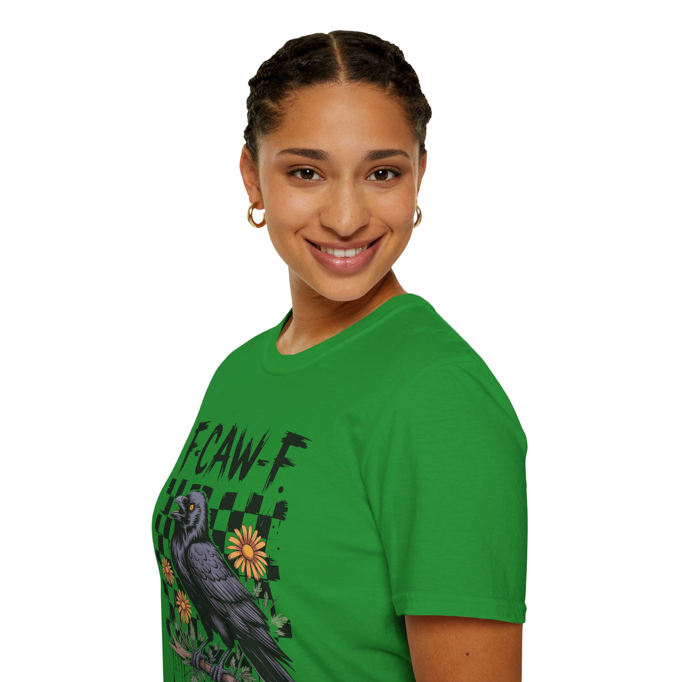 F-CAW-F Halloween Raven Graphic Tee | Spooky Fall Shirt for Halloween Lovers
