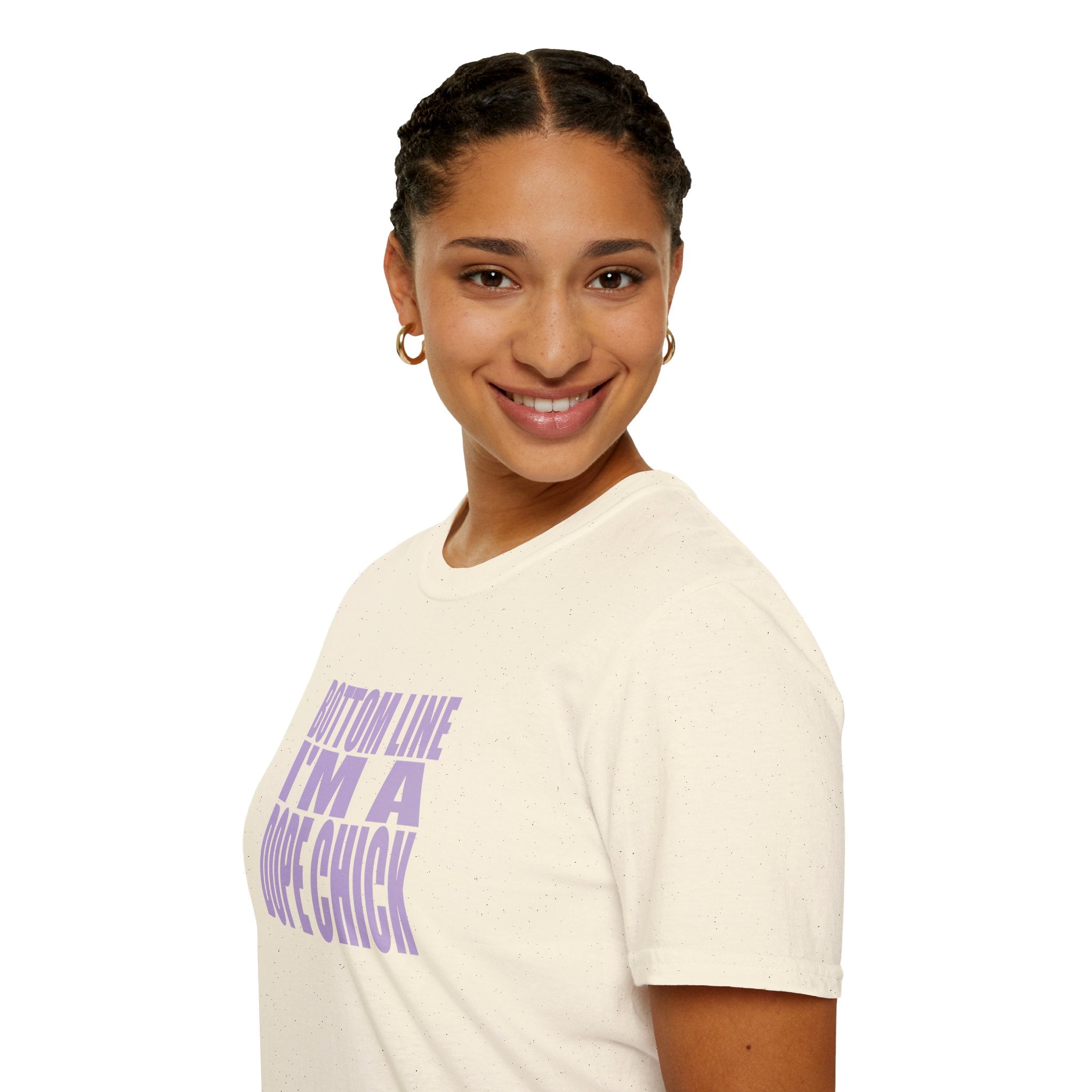 “Bottom Line, I’m a Dope Chick” Empowerment Tee | Confidence Apparel for Women