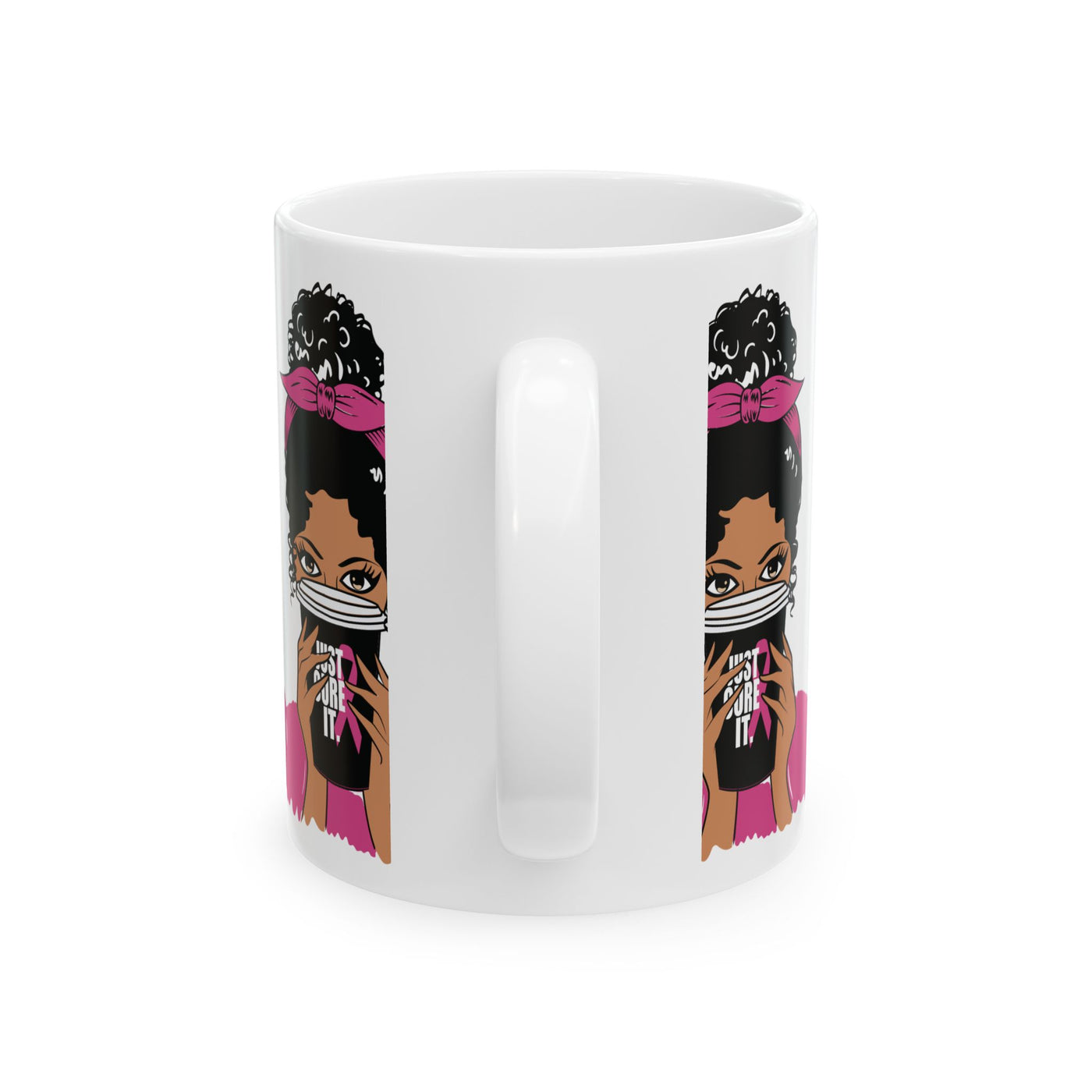 Empowered Sips: Breast Cancer Awareness Coffee Mug – 11oz & 15oz