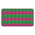 Personalized gaming mouse pad featuring a vibrant design of pink and green roses for an aesthetic workspace upgrade.