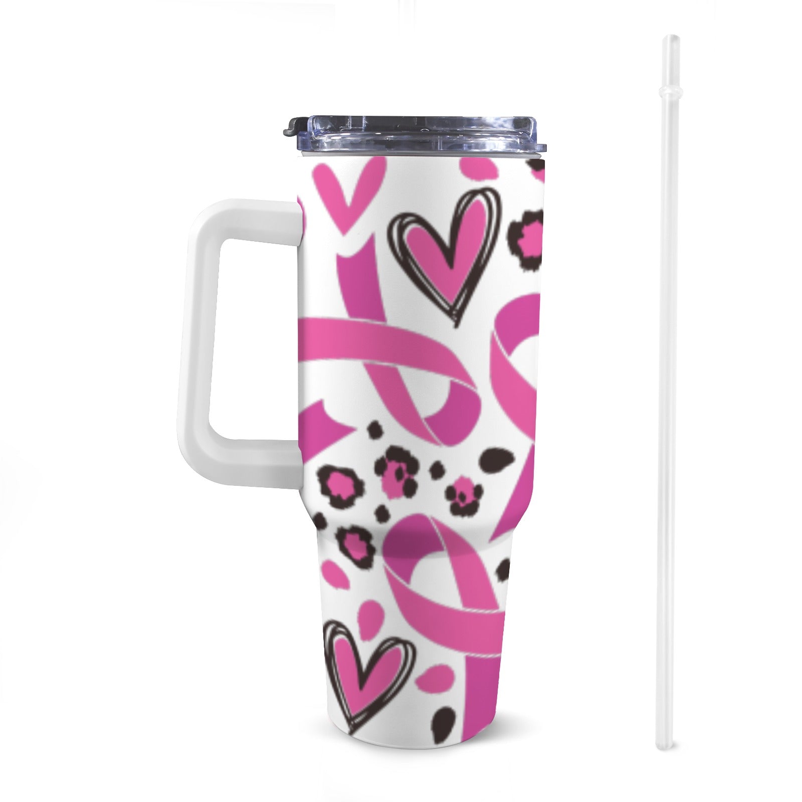 Breast Cancer Awareness Pink Ribbon Tumbler