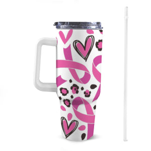 Breast Cancer Awareness Pink Ribbon Tumbler