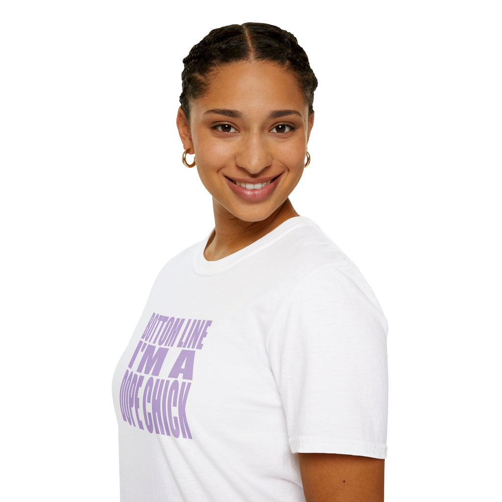 “Bottom Line, I’m a Dope Chick” Empowerment Tee | Confidence Apparel for Women