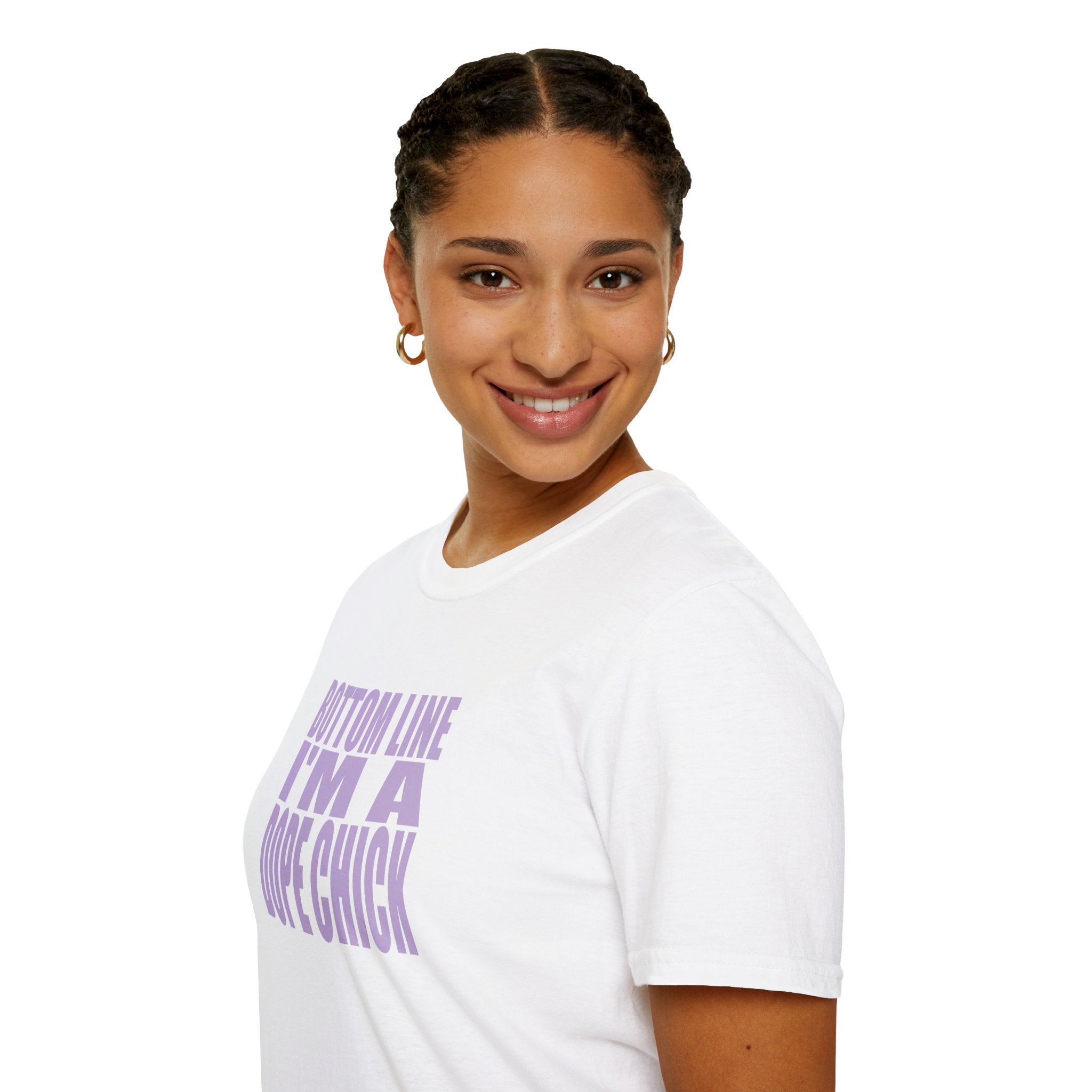 “Bottom Line, I’m a Dope Chick” Empowerment Tee | Confidence Apparel for Women