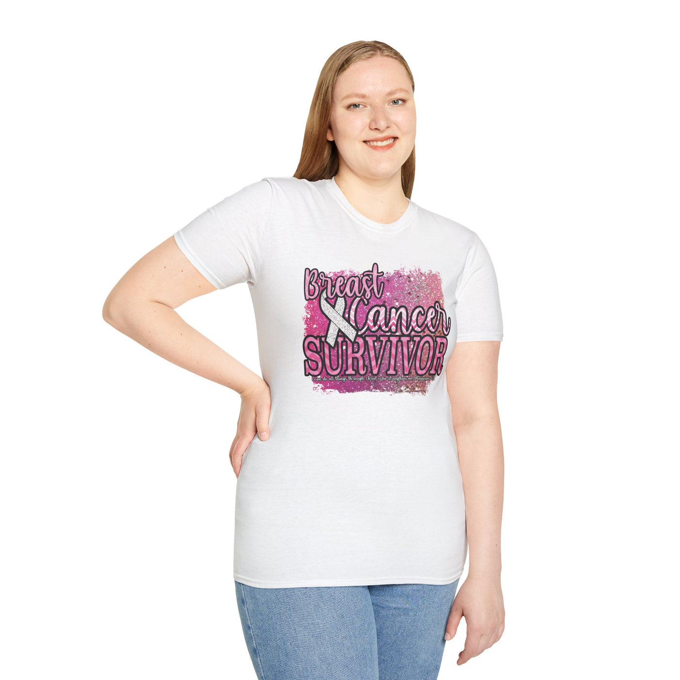 Empowered Survivor | Breast Cancer Awareness T-shirt for Women