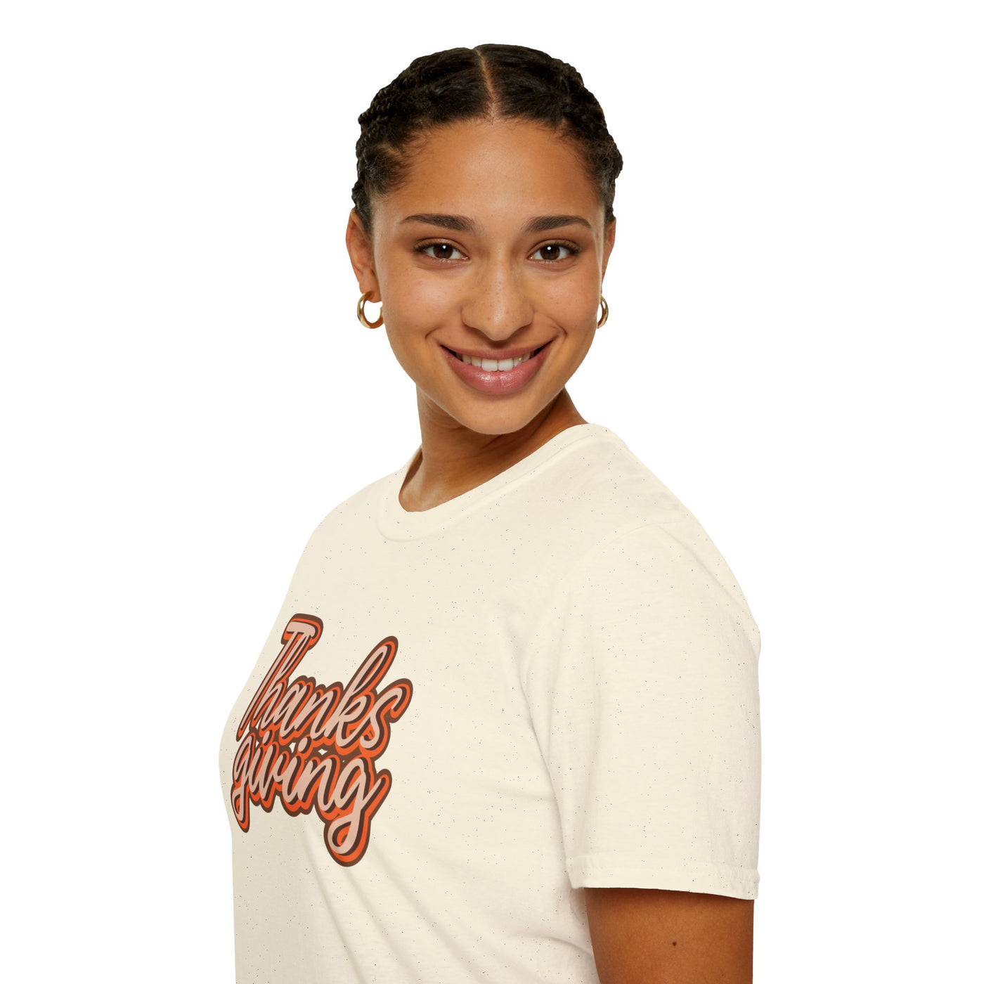 Thanksgiving Unisex Softstyle T-Shirt, Fall Festive Tee, Family Gathering Shirt, Autumn Celebration Apparel, Gratitude Gift