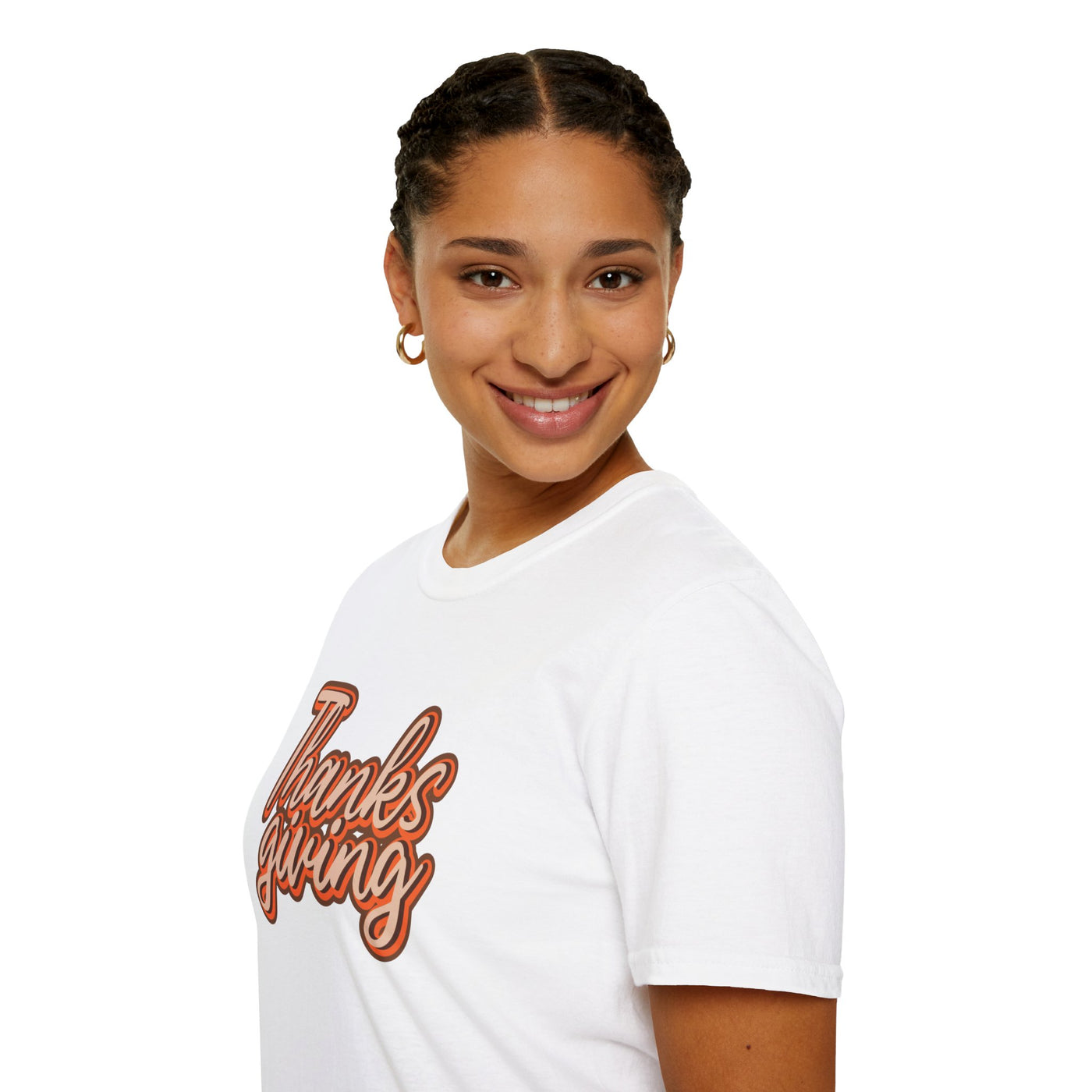 Thanksgiving Unisex Softstyle T-Shirt, Fall Festive Tee, Family Gathering Shirt, Autumn Celebration Apparel, Gratitude Gift