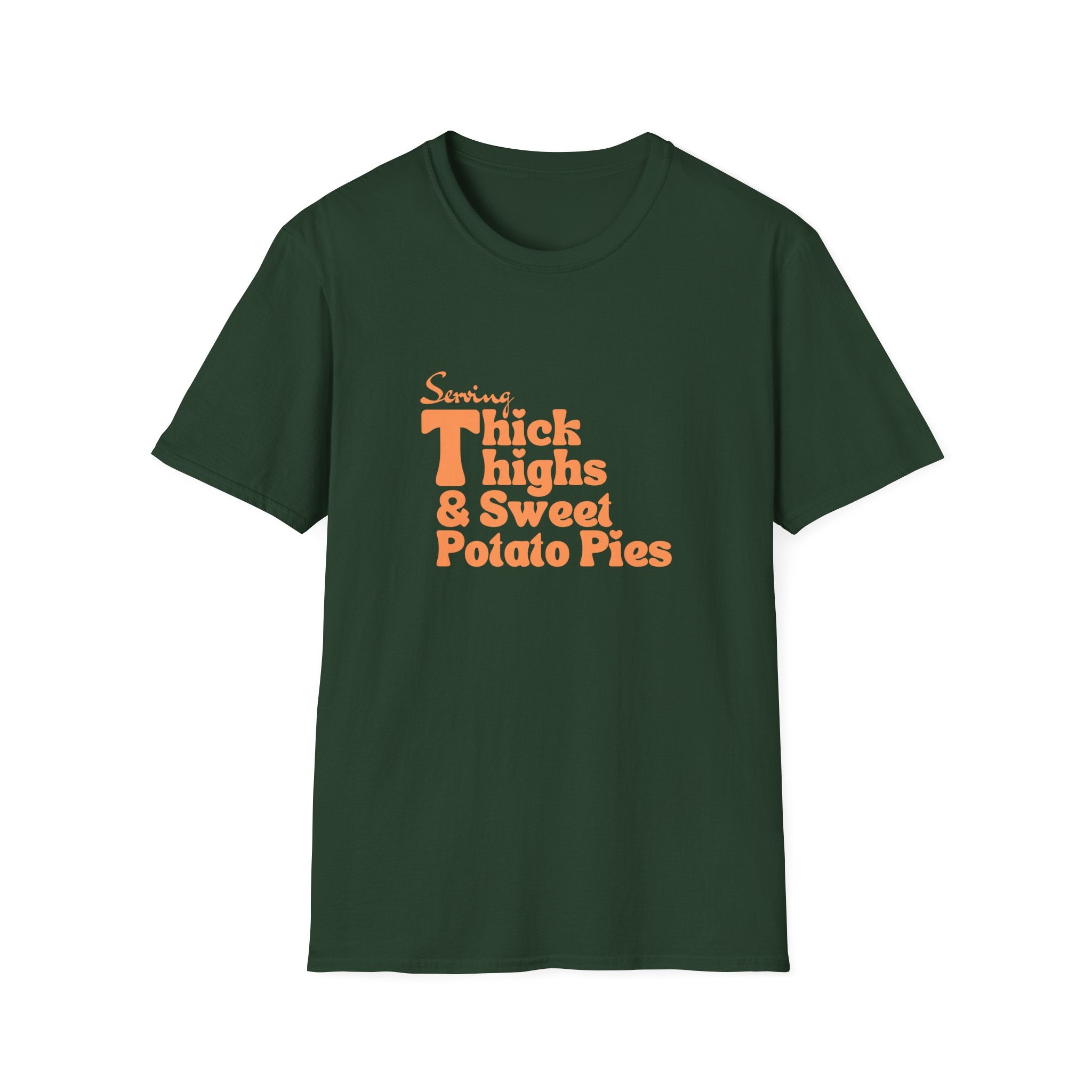 Serving Thick Thighs & Sweet Potato Pies T-Shirt | Confident Fall Tee