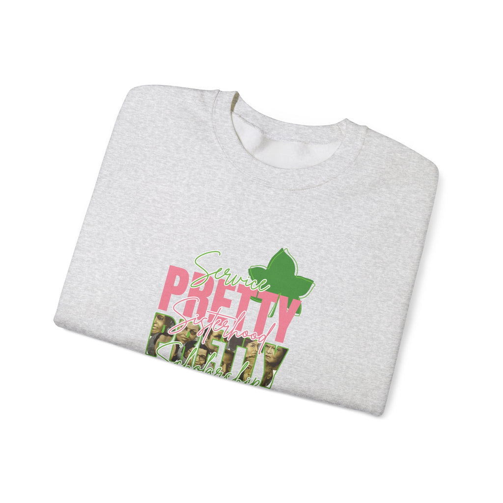 Pretty & Powerful Sorority Sweatshirt | Pink & Green Sorority Apparel
