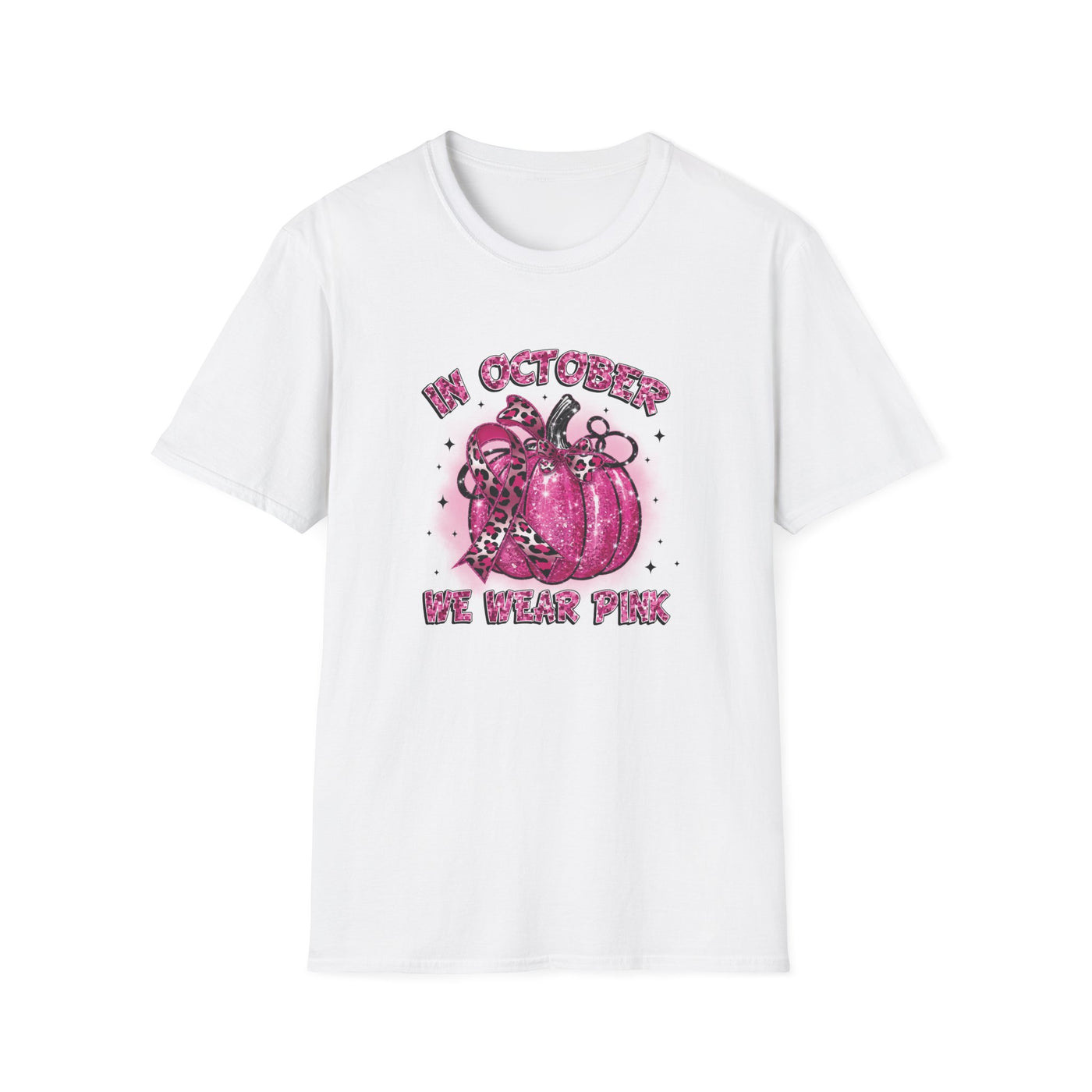 In October We Wear Pink Breast Cancer Awareness T-Shirt