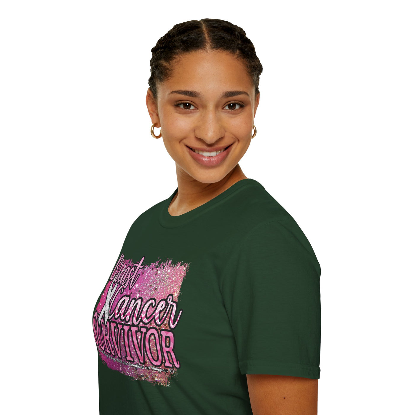 Empowered Survivor | Breast Cancer Awareness T-shirt for Women