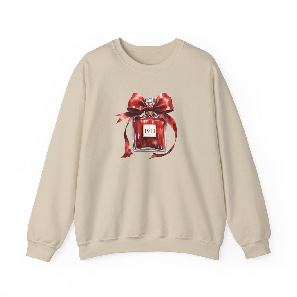 1913 Inspired Perfume Bottle Sweatshirt | Bold, Elegant Sorority-Inspired Style