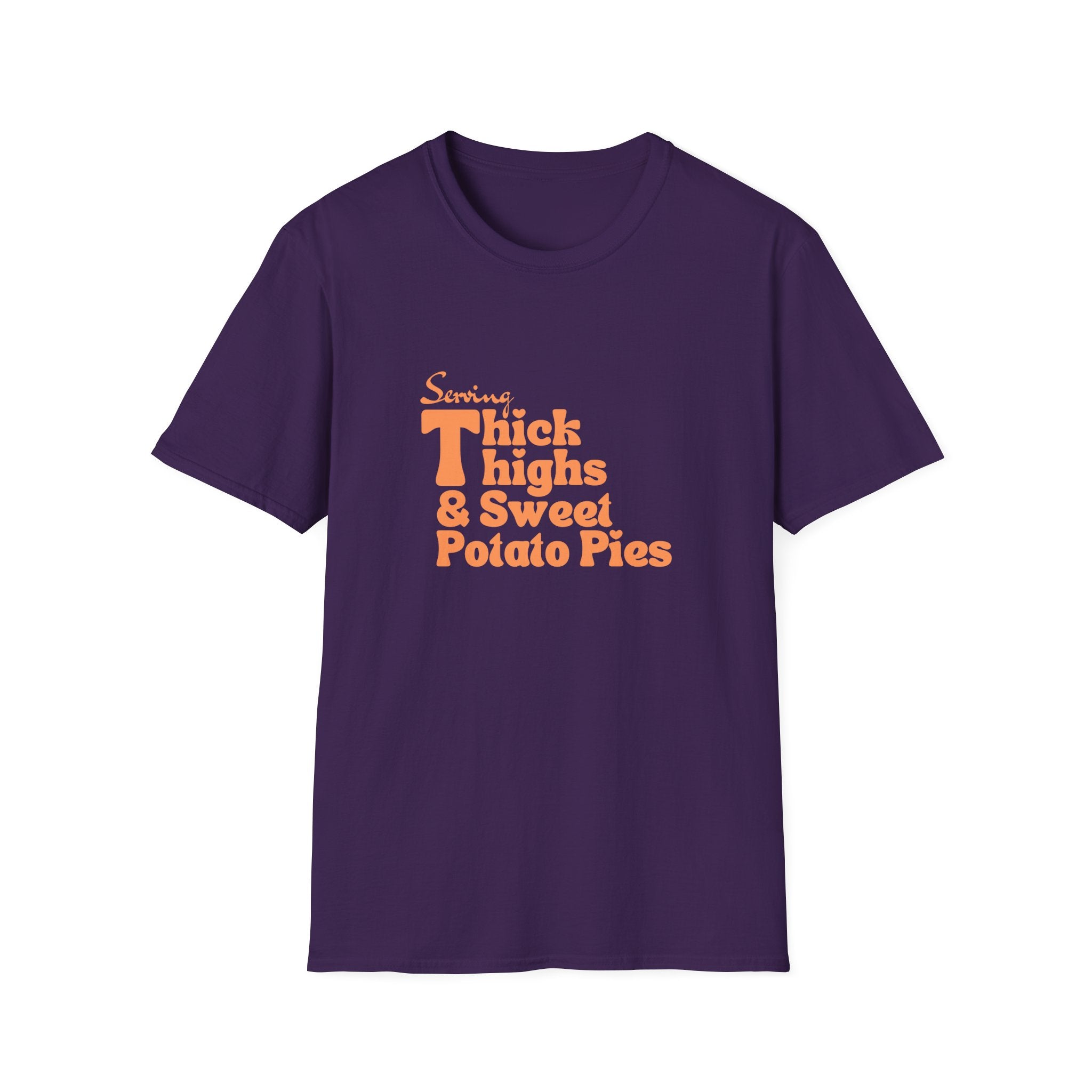 Serving Thick Thighs & Sweet Potato Pies T-Shirt | Confident Fall Tee