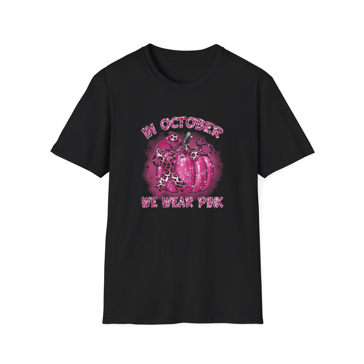 In October We Wear Pink Breast Cancer Awareness T-Shirt