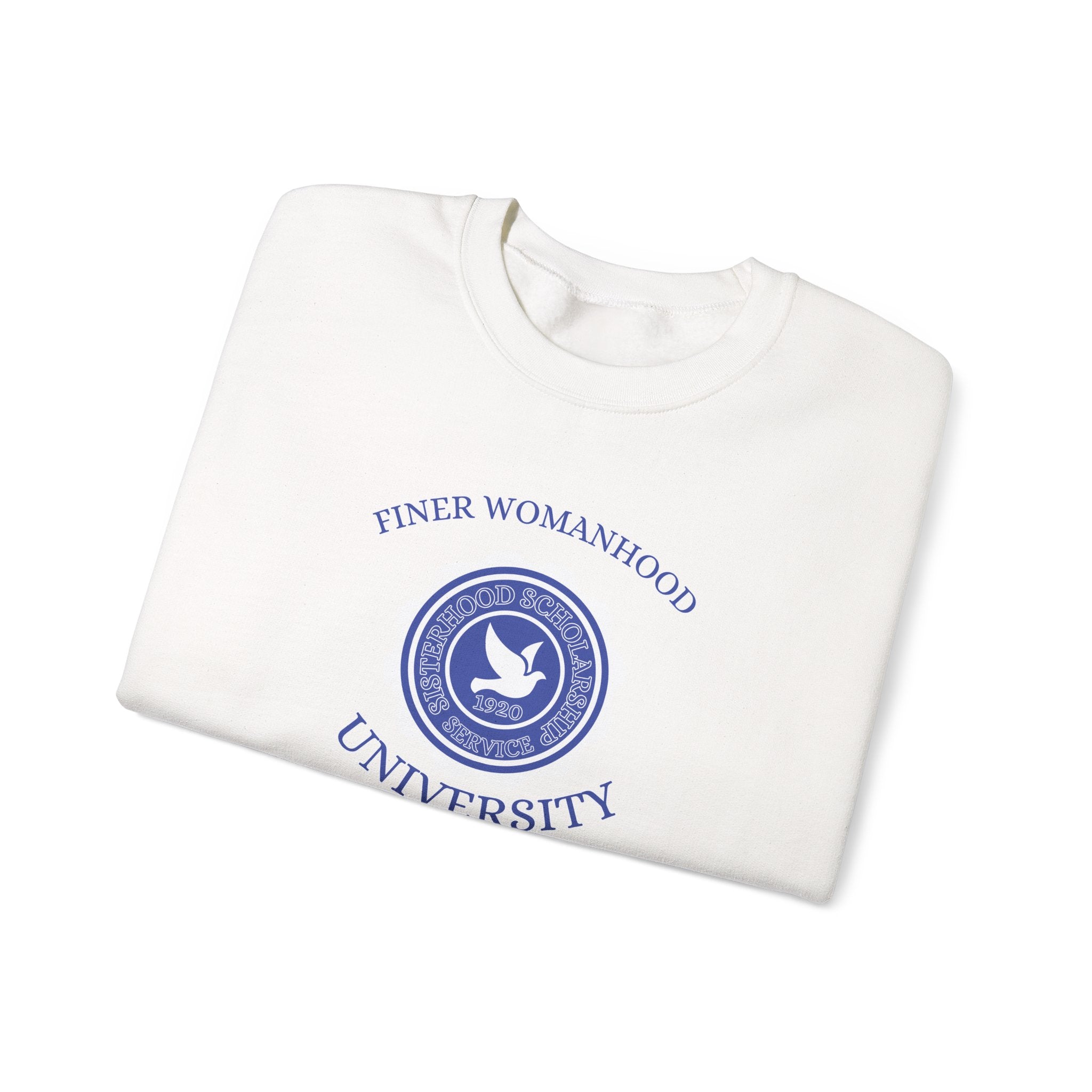 Finer Womanhood University Sweatshirt | Sophisticated Sorority-Inspired Streetwear