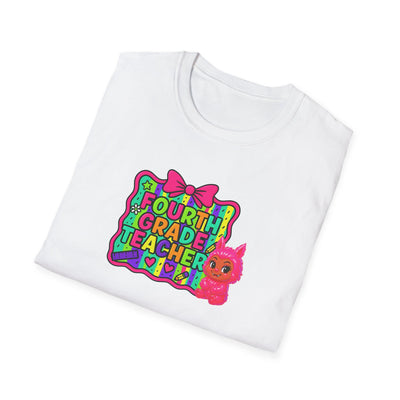 4th Grade Teacher Vibes Tee – Back to School Fun Shirt for Educators