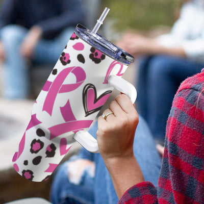 Breast Cancer Awareness Pink Ribbon Tumbler
