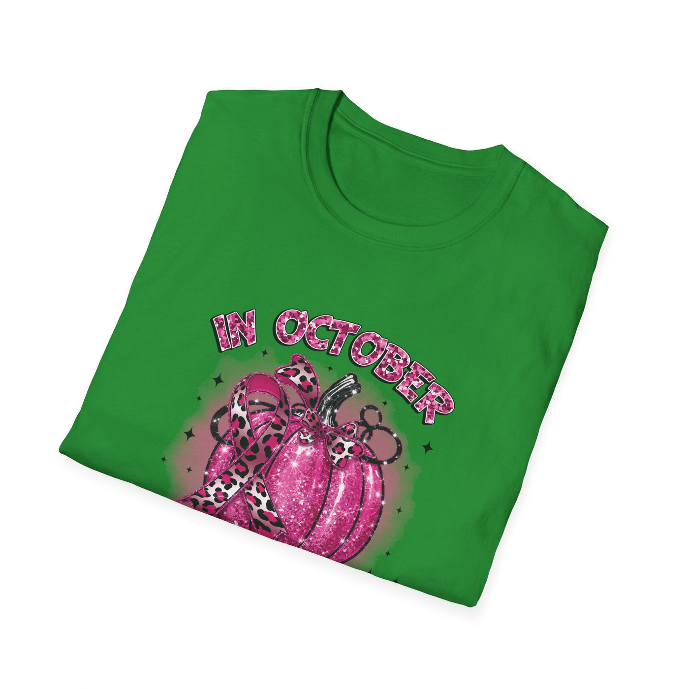 In October We Wear Pink Breast Cancer Awareness T-Shirt