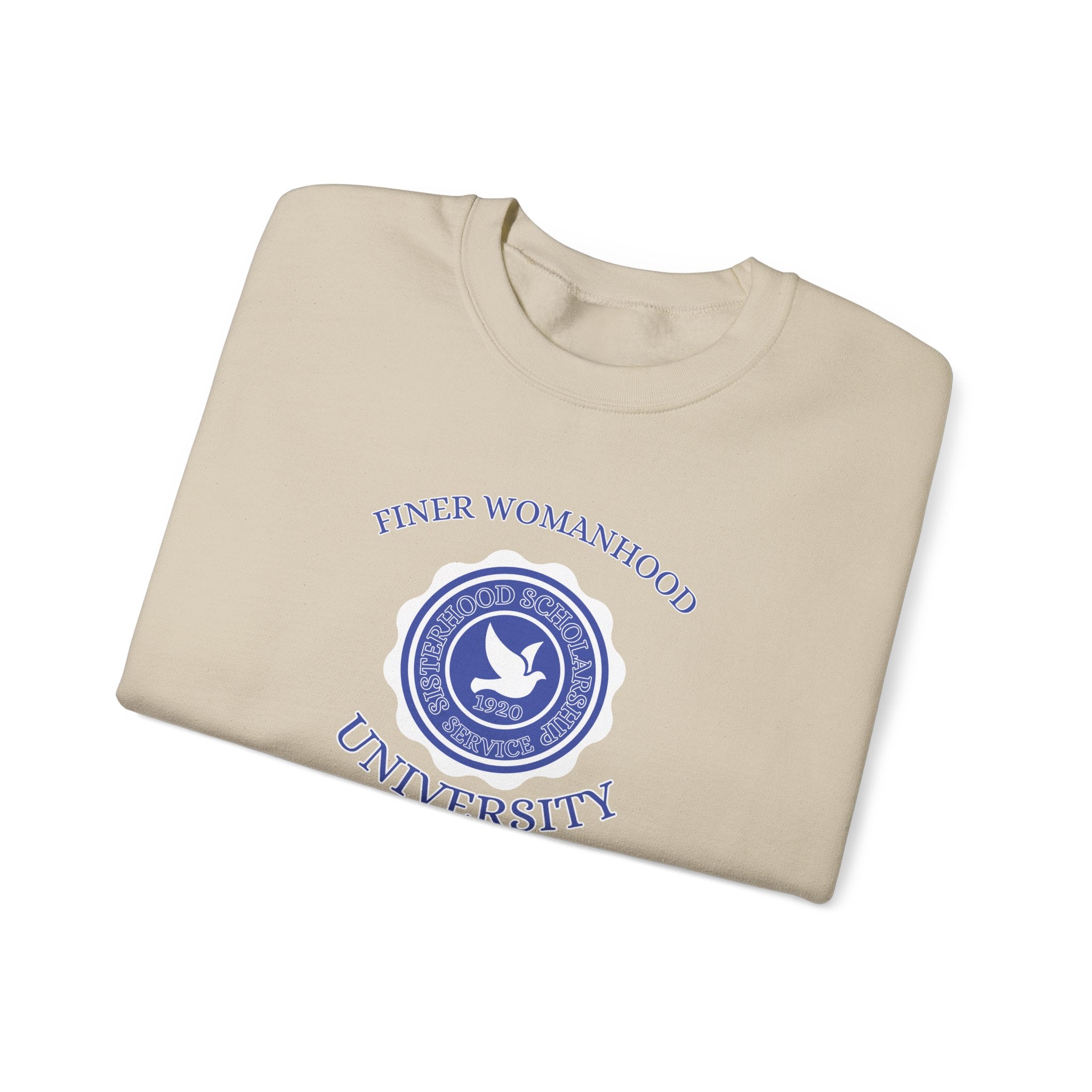 Finer Womanhood University Sweatshirt | Sophisticated Sorority-Inspired Streetwear