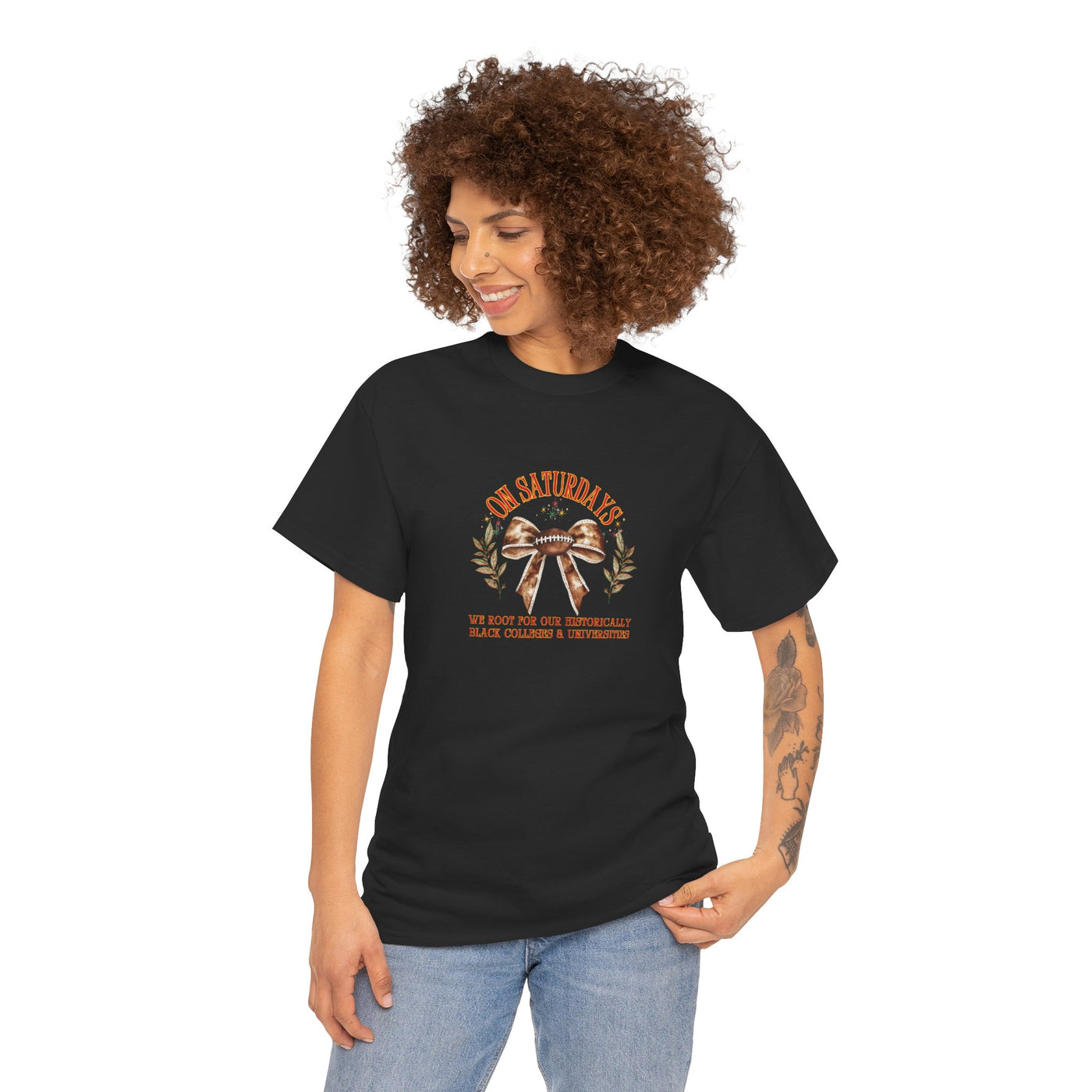 🏈 On Saturdays We Root for HBCUs Tee | 100% Cotton Gildan Shirt | HBCU Football Game Day Shirt