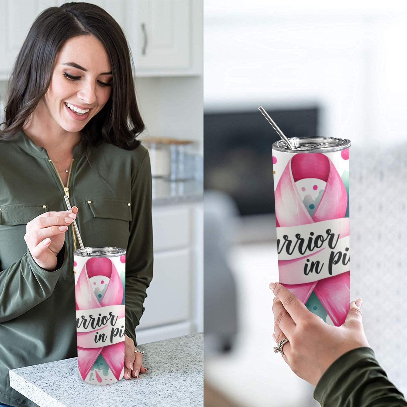 20oz Breast Cancer Awareness Tumbler