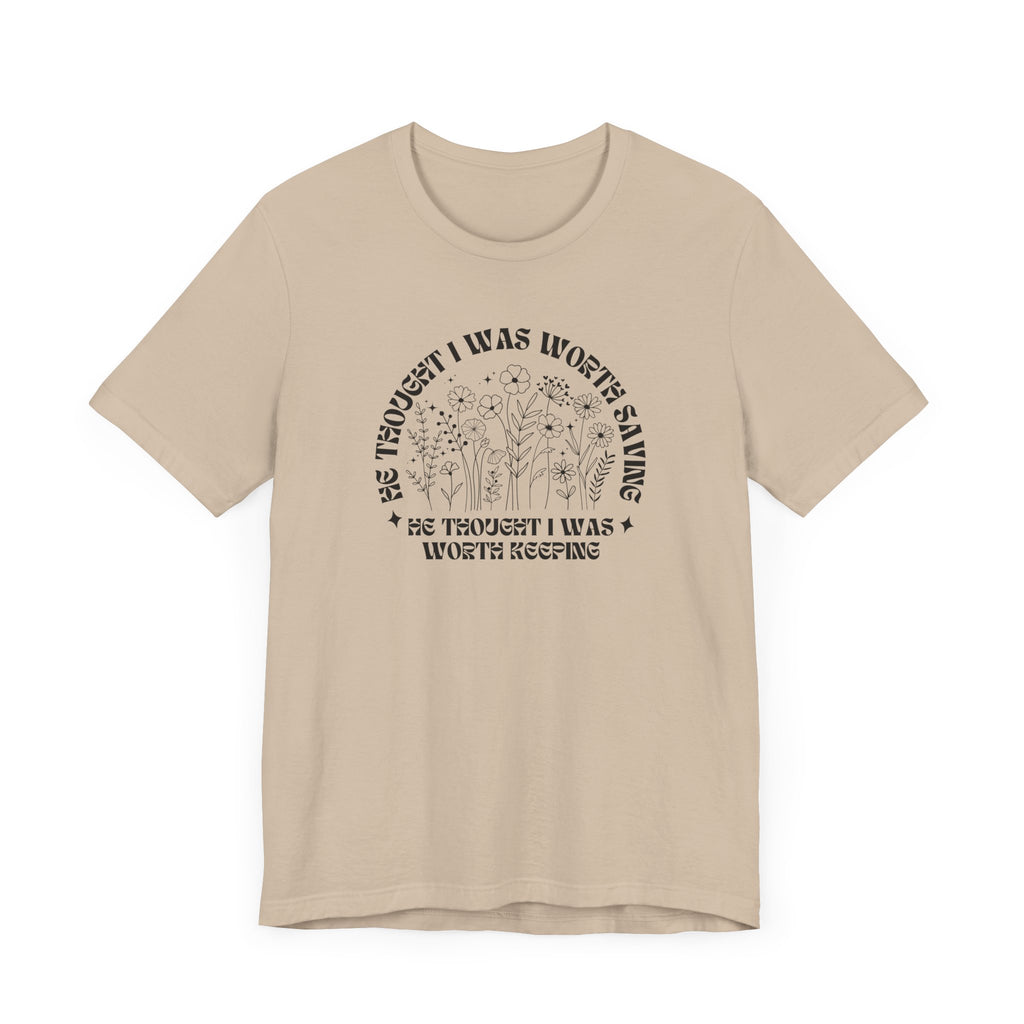 “He Thought I Was Worth Saving” Christian Faith T-Shirt – Inspirational Gospel Apparel