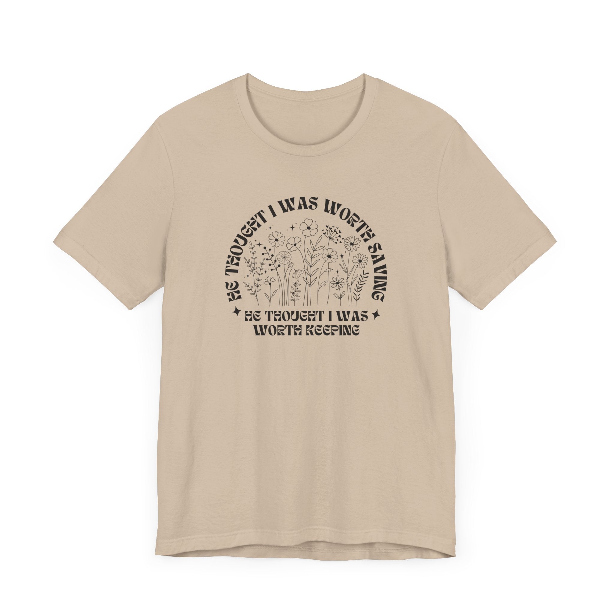 “He Thought I Was Worth Saving” Christian Faith T-Shirt – Inspirational Gospel Apparel