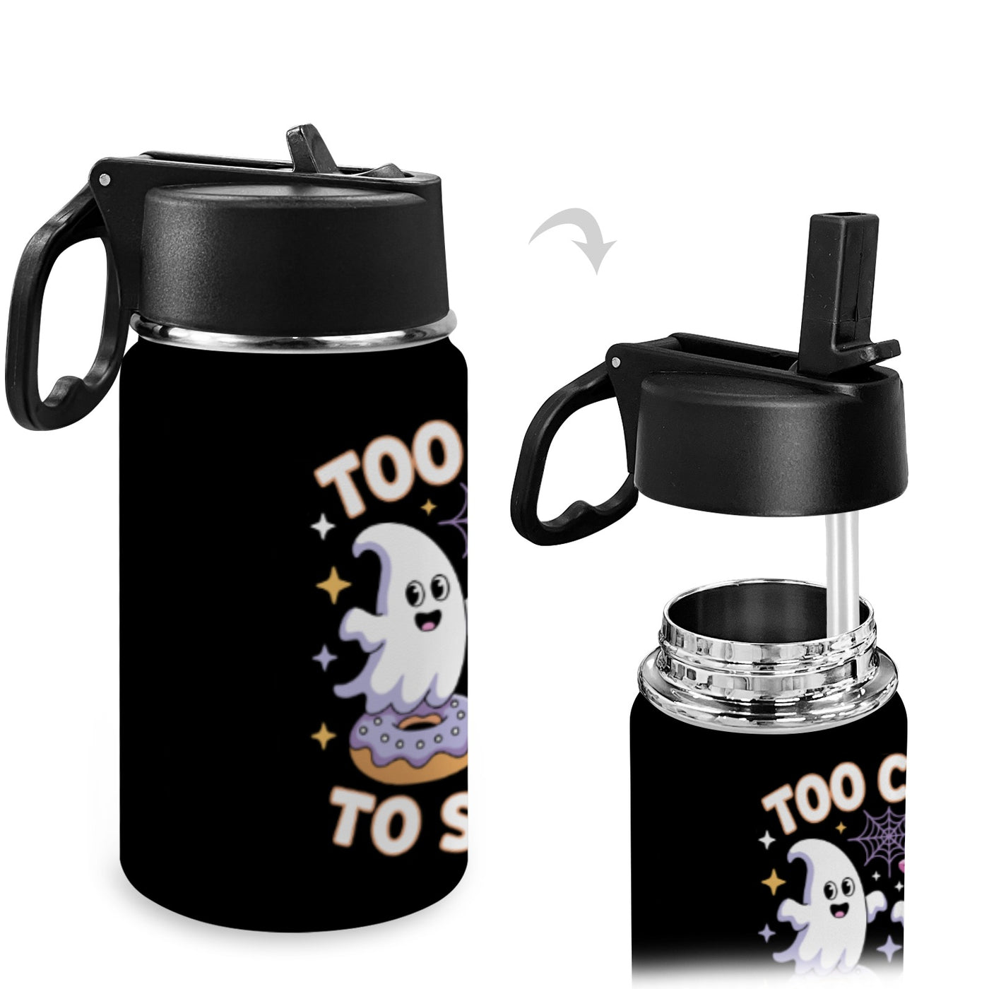 “Too Cute to Spook” Kids Halloween Tumbler