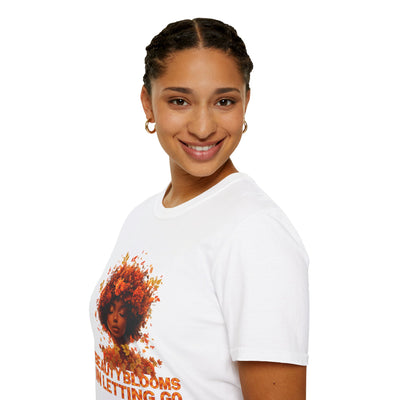 🍂 Beauty Blooms in Letting Go Fall-Inspired T-Shirt – Embrace the Season
