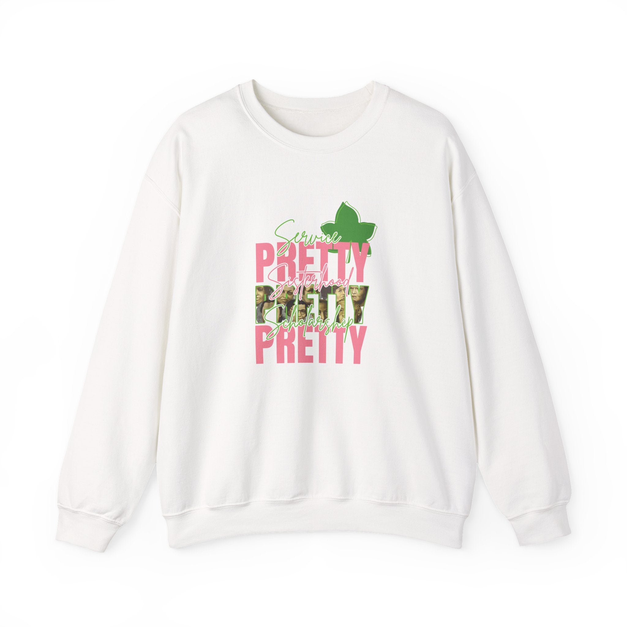 Pretty & Powerful Sorority Sweatshirt | Pink & Green Sorority Apparel