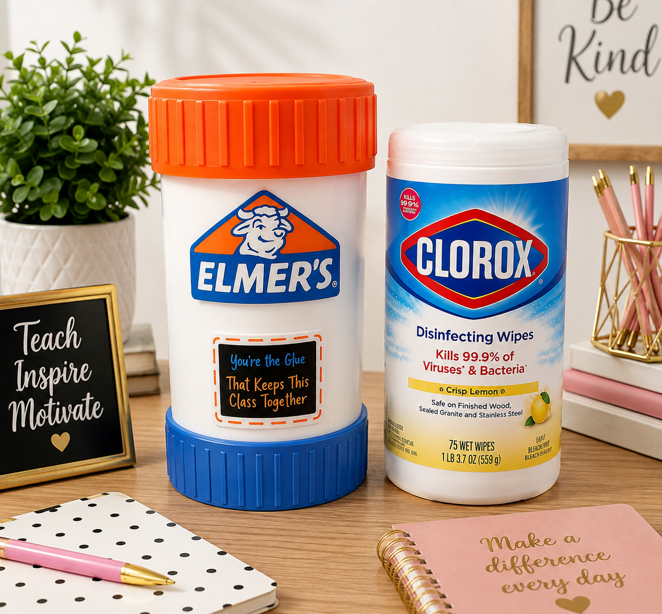 3D Printed “You’re the Glue” Cleaning Wipes Holder
