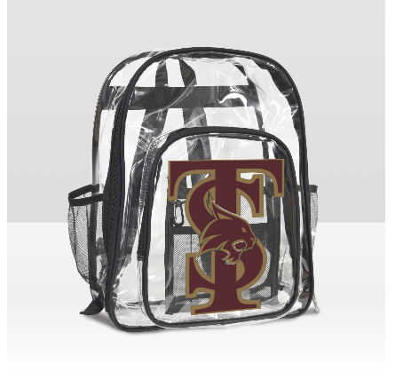 Custom Clear Backpack – Stylish & School-Approved with Personalized Front Panel 🌈✨