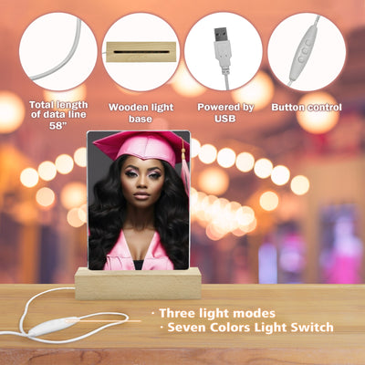 ✨ Custom LED Acrylic Photo Light – Illuminate Your Memories in Style!