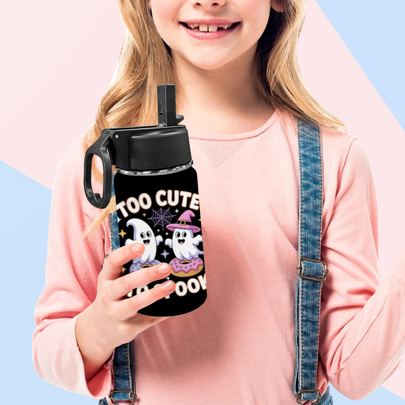 “Too Cute to Spook” Kids Halloween Tumbler